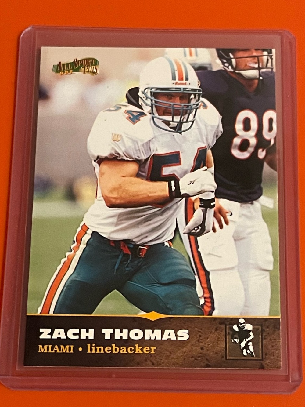 Zach Thomas #136 1996 Score Board All Sport PPF Football Trading Card